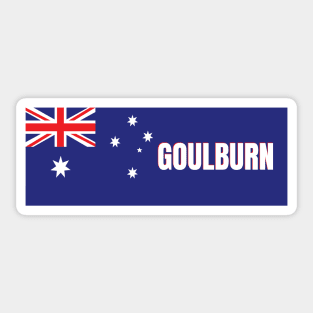 Goulburn City in Australian Flag Sticker